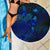 Papua New Guinea Polynesia Beach Blanket Turtle Hibiscus Blue - Polynesian Pride