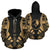 Yap All Over Custom Hoodie Gold Tattoo Style Unisex Black - Polynesian Pride