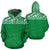 Poly All Over Zip up Hoodie Polynesian Green Version Unisex Green - Polynesian Pride