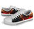 Guam Polynesian Low Top Shoe - Plumeria Flowers And Waves - Polynesian Pride