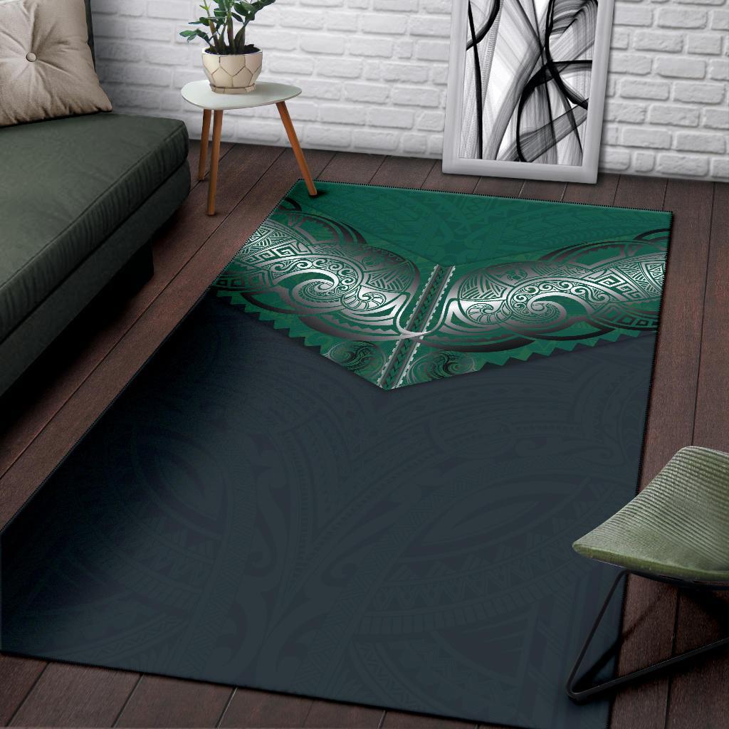 New ZealandKoru Polynesian Tattoo New Zealand Area Rug - Polynesian Pride