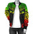 Yap Polynesian Chief Women'S Bomber Jacket - Reggae Version - Polynesian Pride