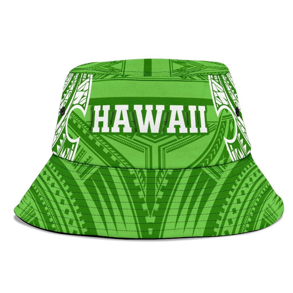 Hawaii Polynesian Bucket Hat - Hawaiian Pattern With Seal - Polynesian Pride