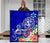 Tonga Premium Quilt - Turtle Plumeria (Blue) - Polynesian Pride