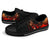 Guam Polynesian Low Top Shoe - Plumeria Flowers And Waves - Polynesian Pride