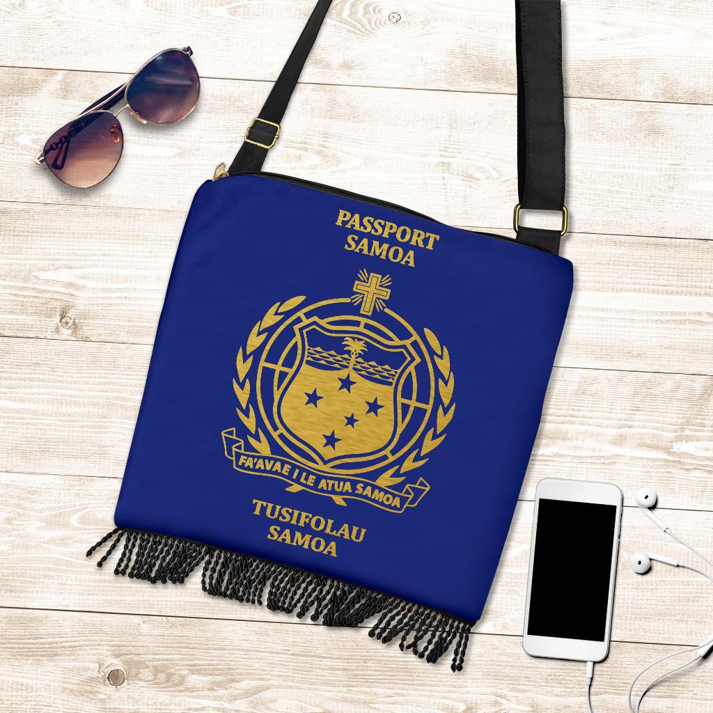 Samoa Passport Crossbody Boho Handbag - Polynesian Pride