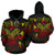 Yap Polynesian Hoodie Turtle Hibiscus Reggae Unisex Reggae - Polynesian Pride