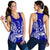 Vanuatu Polynesian Women Tank Top Map Blue - Polynesian Pride