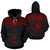 Yap All Over Hoodie Red Neck Style Unisex Red - Polynesian Pride