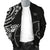 Yap Men's Bomber Jacket - Micronesian Pattern Flash Black - Polynesian Pride