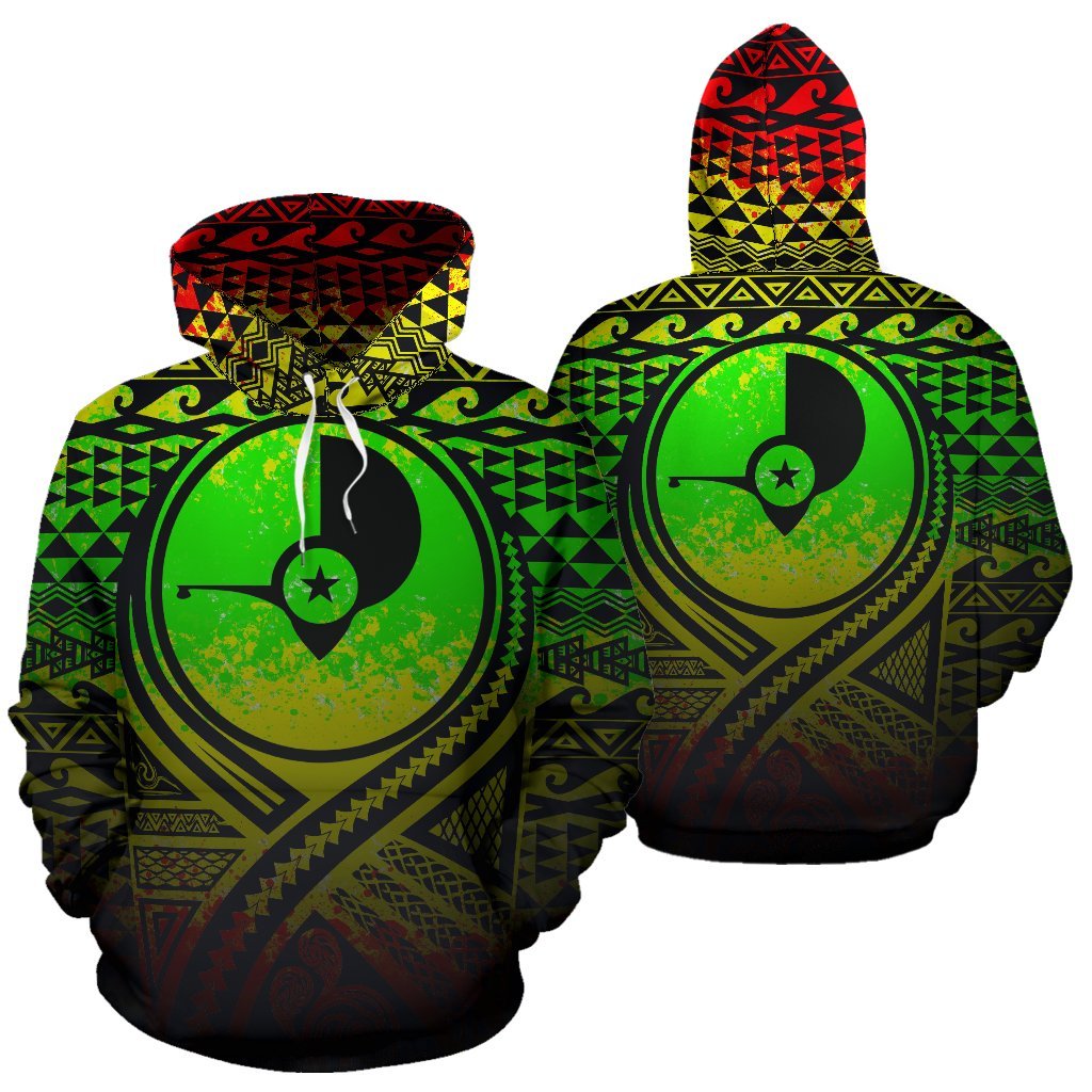 Yap All Over Hoodie Lift up Reggae Unisex Reggae - Polynesian Pride