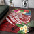 Fiji Polynesian Area Rug - Summer Plumeria (Red) - Polynesian Pride