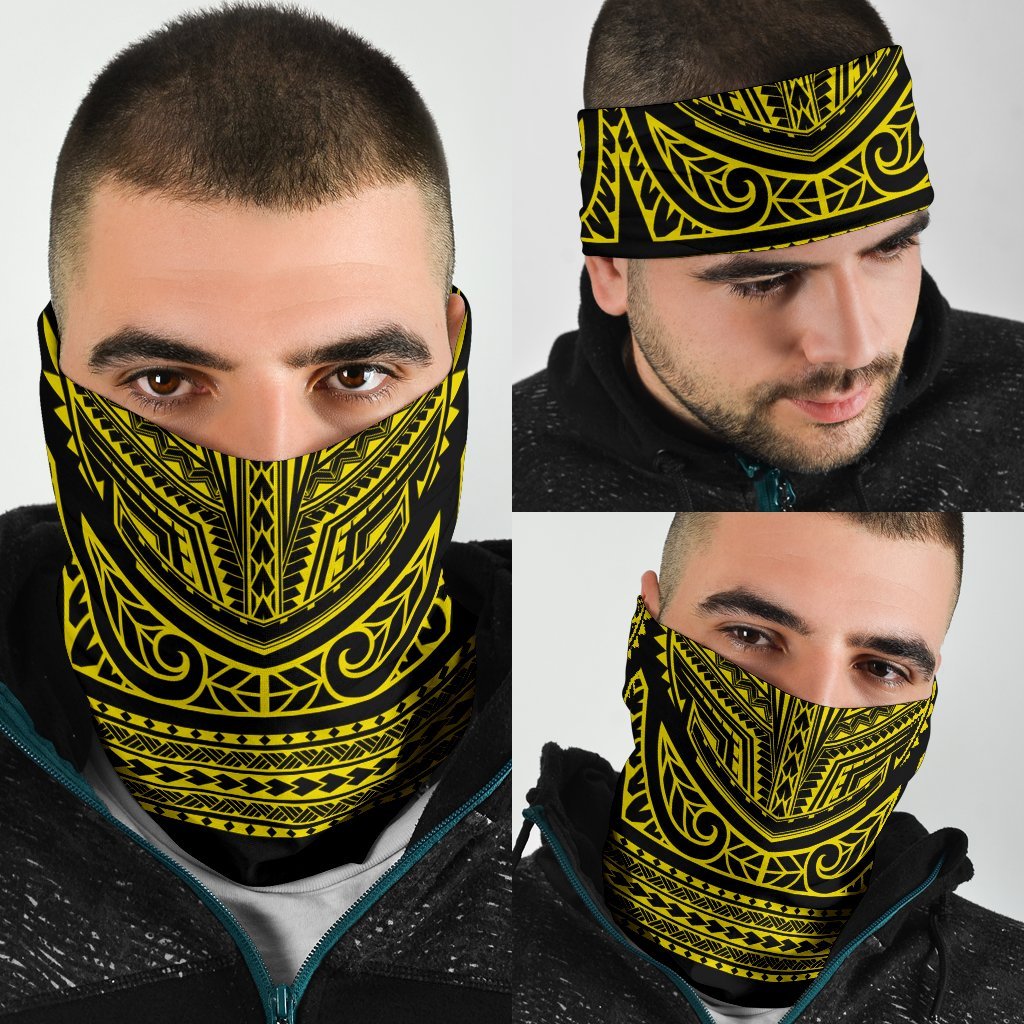 Hawaiian Polynesian Bandana 3 - Pack Basic Warrior Yellow - Polynesian Pride