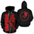 Yap Zip up Hoodie Micronesia Yapese Warrior Red Unisex Red - Polynesian Pride