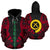 Vanuatu Polynesian Zip up Hoodie Red Tattoo Unisex Red - Polynesian Pride
