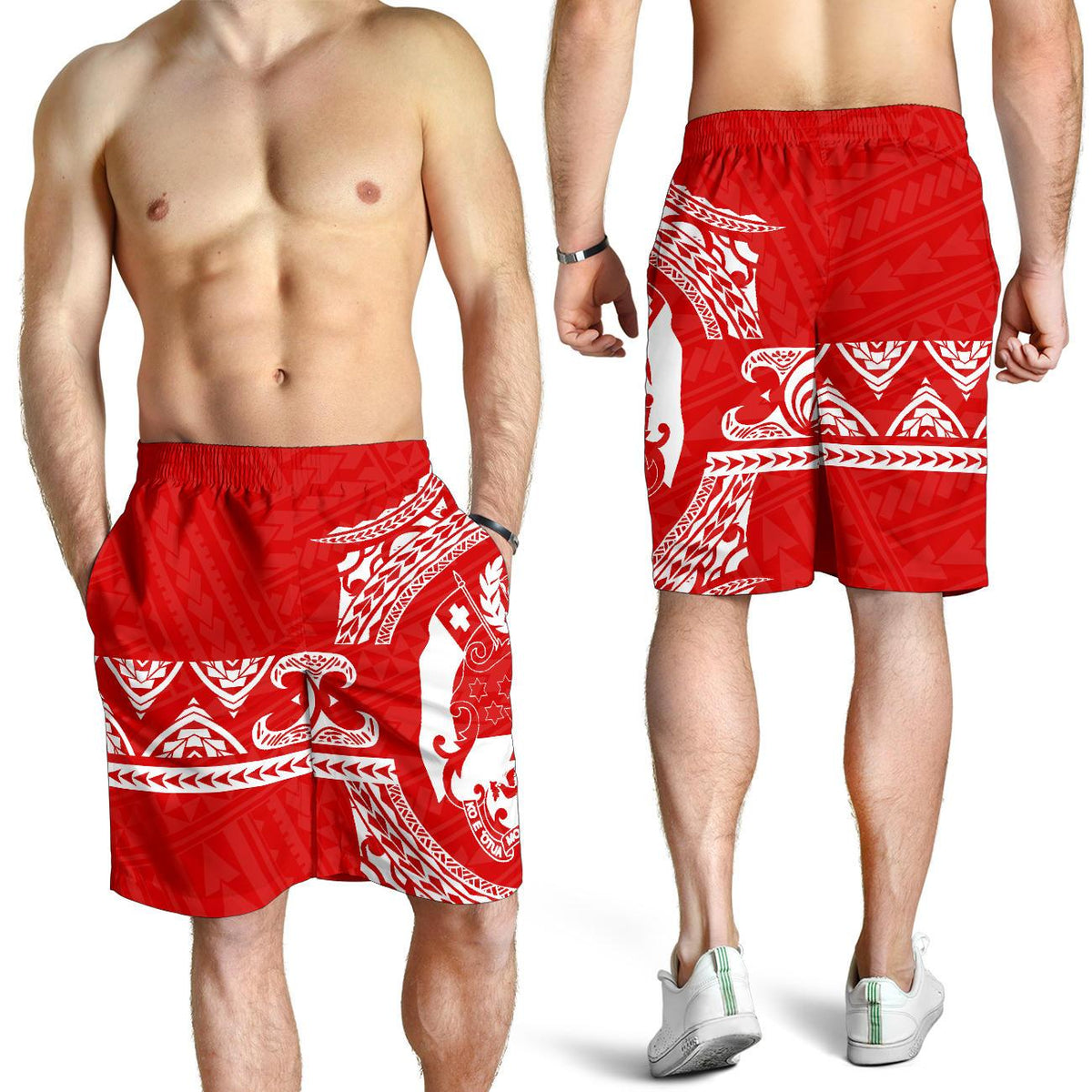 Tonga Polynesian All Over Print Men's Short - Polynesian Pride
