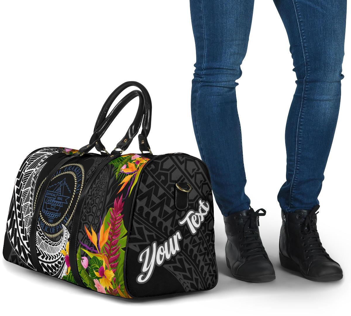 Palau Travel Bag - Custom Personalised Seal Spiral Polynesian Patterns - Polynesian Pride