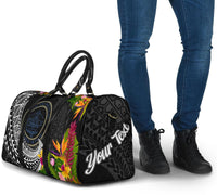 Palau Travel Bag - Custom Personalised Seal Spiral Polynesian Patterns - Polynesian Pride