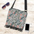 Hawaii Tropical Palm Leaves And Flowers Crossbody Boho Handbag - Polynesian Pride