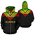 Saipan All Over Zip up Hoodie Reggae Color Version Unisex Black - Polynesian Pride