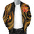 Yap Micronesian Men Bomber Jacket - Gold Plumeria - Polynesian Pride
