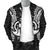 Vanuatu Polynesian Men's Bomber Jacket Map Black - Polynesian Pride