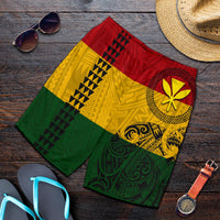 Hawaii Kanaka Flag Polynesian Men's Shorts Limited Edition - Polynesian Pride