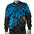 Yap Polynesian Bomber Jacket (Men) - Blue Turtle - Polynesian Pride