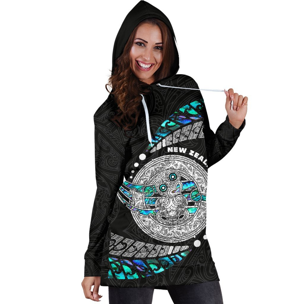 Maori New Zealand Women's Hoodie Dress Hei Tiki Sport Style - Polynesian Pride