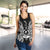Vanuatu Polynesian Women Tank Top Map Black - Polynesian Pride
