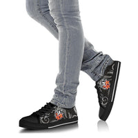 Polynesian Hawaii Low Top Shoe - Black Plumeria - Polynesian Pride