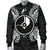 Yap Polynesian Men's Bomber Jacket Map Black - Polynesian Pride