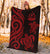 Vanuatu Premium Blanket - Red Tentacle Turtle - Polynesian Pride