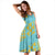 Hawaii Hibistus and Kakau Pattern Midi Dress - Polynesian Pride