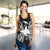 Papua New Guinea Polynesian Women Tank Top Map Black - Polynesian Pride