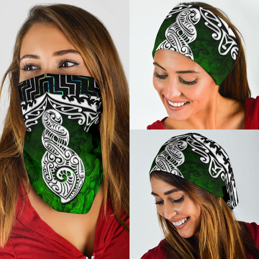 New Zealand Maori Bandana, Poutama Pikorua Double Twist - Polynesian Pride