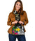Papua New Guinea Shoulder Handbag White - Turtle Plumeria Banana Leaf - Polynesian Pride