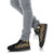 Wallis and Futuna High Top Canvas Shoes - Gold Tentacle Turtle - Polynesian Pride