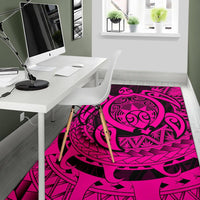 Hawaii Polynesian Turtle Rug - Pink - Polynesian Pride