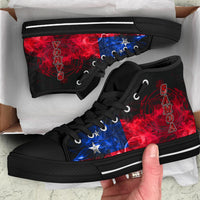 Samoa Polynesian High Top Shoes - Smoking Style - Polynesian Pride