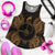 Yap Polynesian Women Tank Top Map Gold - Polynesian Pride