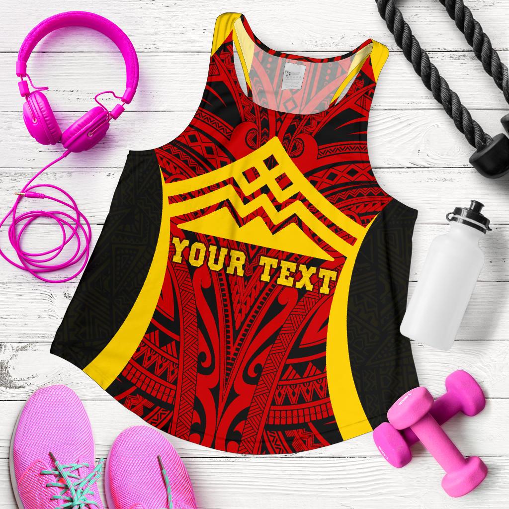Hawaii Custom Personalised Women's Racerback Tank - Protect Mauna Kea - Polynesian Pride