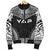 Yap Polynesian Chief Women'S Bomber Jacket - Black Version - Polynesian Pride