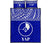 Yap Micronesia Quilt Bed Set - Yap Flag Blue Version Blue - Polynesian Pride