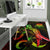 Tuvalu Polynesian Area Rugs - Turtle With Blooming Hibiscus Reggae - Polynesian Pride