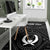 Pohnpei Personalised Area Rug - Pohnpei Seal With Polynesian Tattoo Style ( Black) - Polynesian Pride