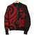 Vanuatu Men's Bomber Jacket - Red Tentacle Turtle - Polynesian Pride
