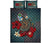 Guam Quilt Bed Set - Blue Turtle Tribal Blue - Polynesian Pride