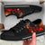 Guam Polynesian Low Top Shoe - Plumeria Flowers And Waves - Polynesian Pride