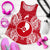 Yap Polynesian Women Tank Top Map Red White - Polynesian Pride